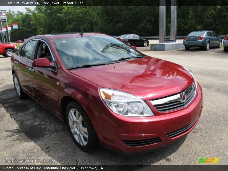 Red Jewel Tintcoat / Tan 2009 Saturn Aura XR