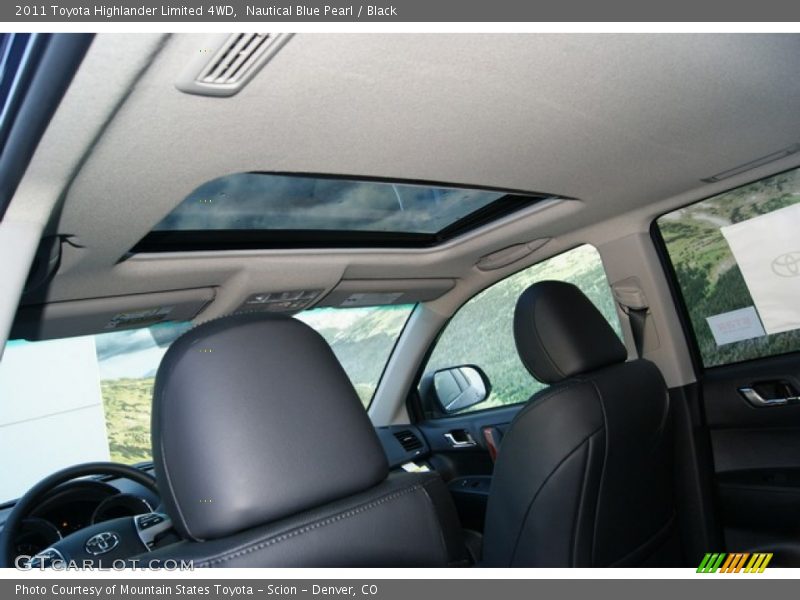 Nautical Blue Pearl / Black 2011 Toyota Highlander Limited 4WD