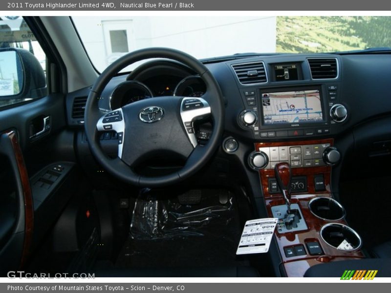 Nautical Blue Pearl / Black 2011 Toyota Highlander Limited 4WD