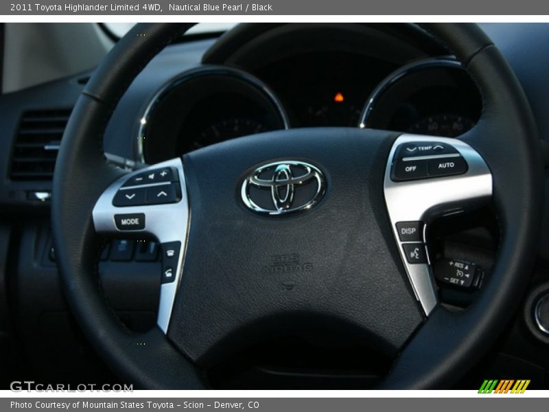Nautical Blue Pearl / Black 2011 Toyota Highlander Limited 4WD