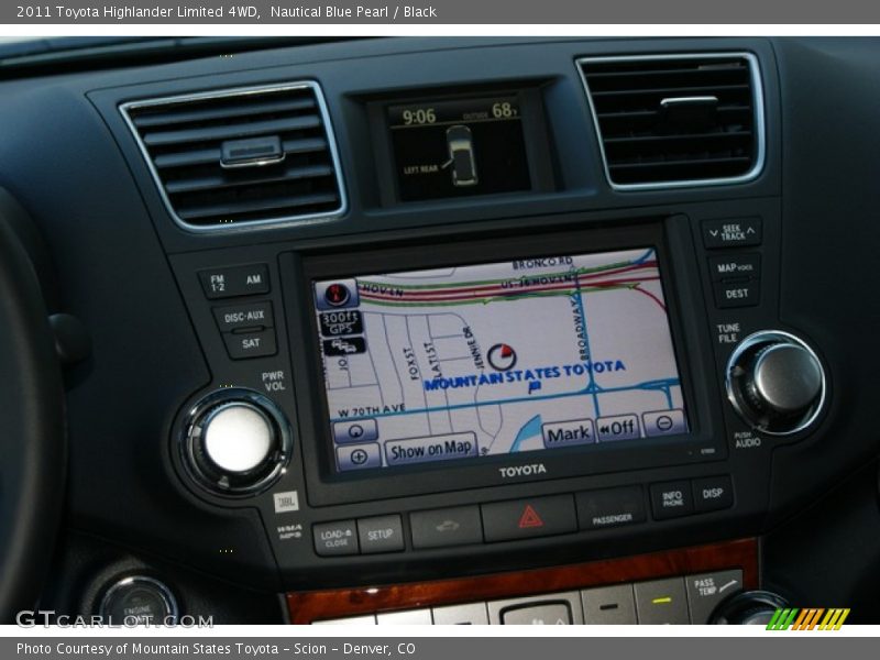 Nautical Blue Pearl / Black 2011 Toyota Highlander Limited 4WD