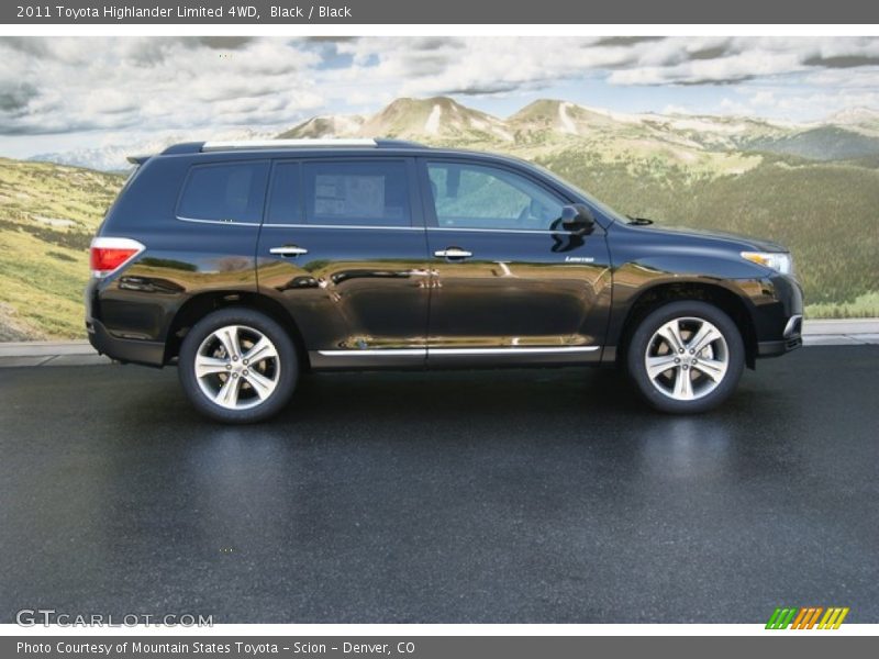 Black / Black 2011 Toyota Highlander Limited 4WD