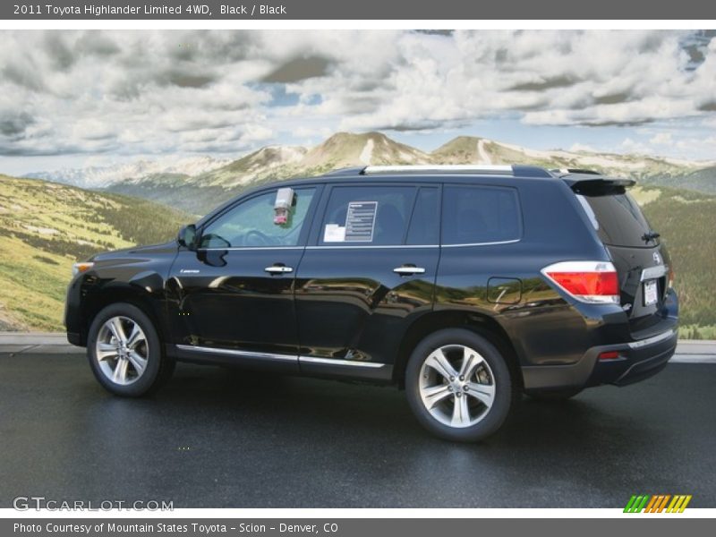 Black / Black 2011 Toyota Highlander Limited 4WD