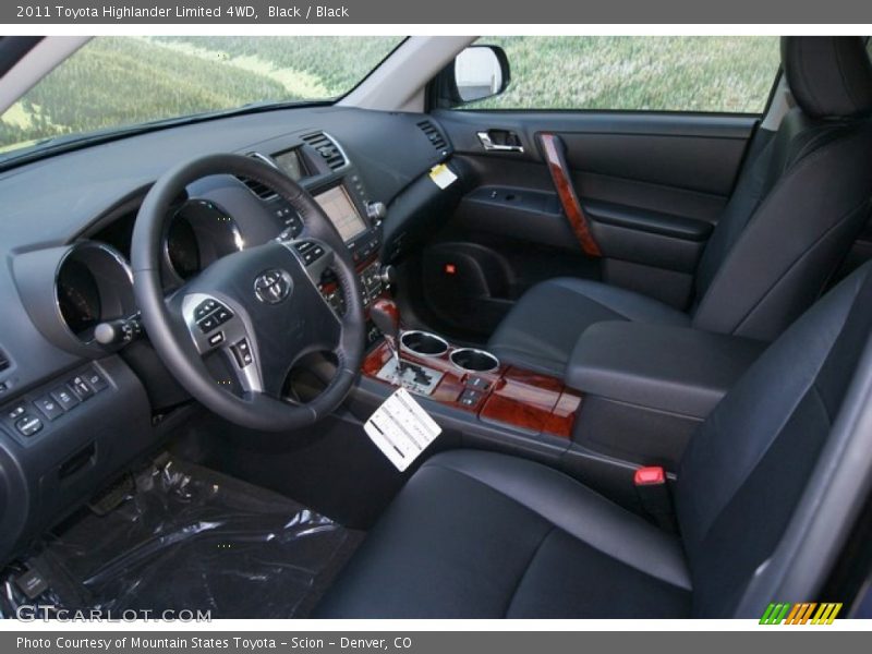 Black / Black 2011 Toyota Highlander Limited 4WD