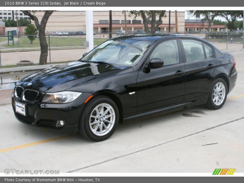 Jet Black / Cream Beige 2010 BMW 3 Series 328i Sedan