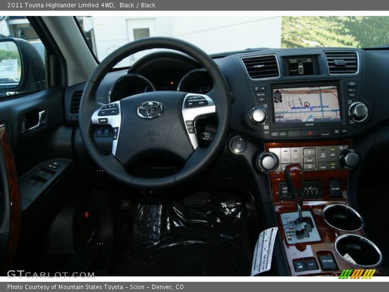 Black / Black 2011 Toyota Highlander Limited 4WD