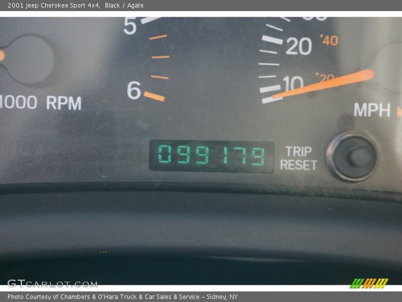 Black / Agate 2001 Jeep Cherokee Sport 4x4