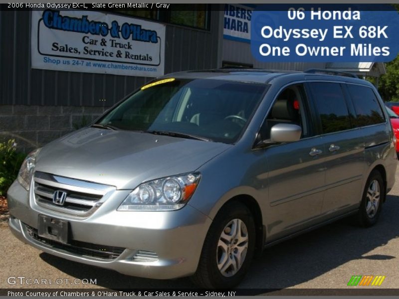 Slate Green Metallic / Gray 2006 Honda Odyssey EX-L
