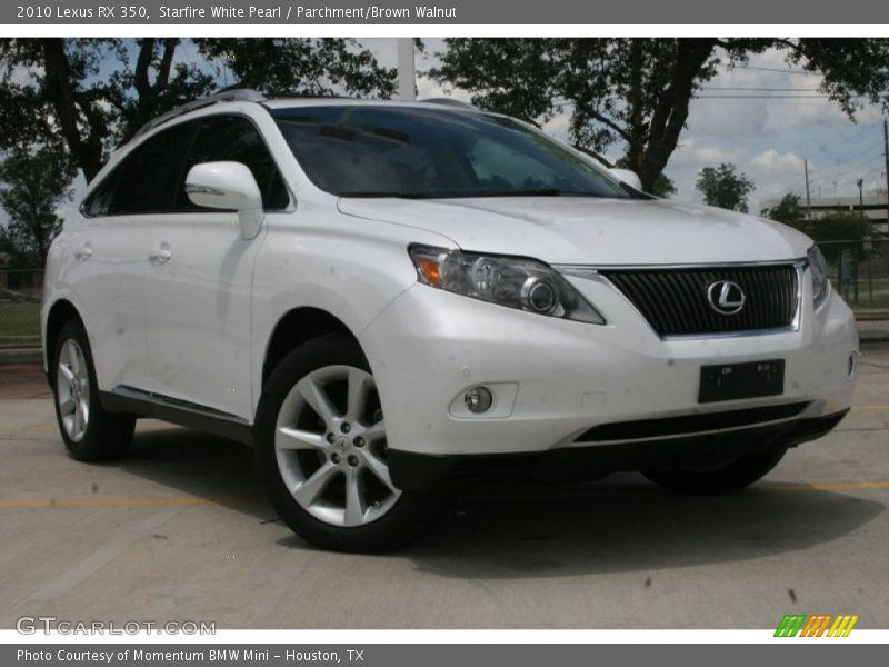 Starfire White Pearl / Parchment/Brown Walnut 2010 Lexus RX 350