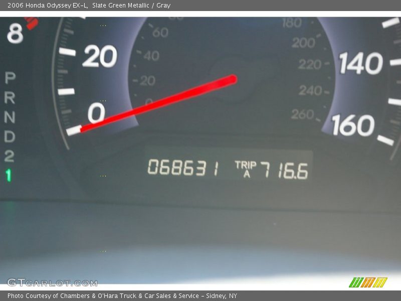 Slate Green Metallic / Gray 2006 Honda Odyssey EX-L