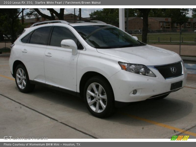 Starfire White Pearl / Parchment/Brown Walnut 2010 Lexus RX 350