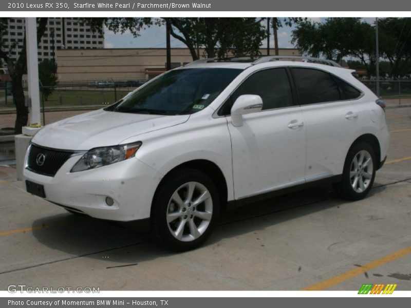 Starfire White Pearl / Parchment/Brown Walnut 2010 Lexus RX 350