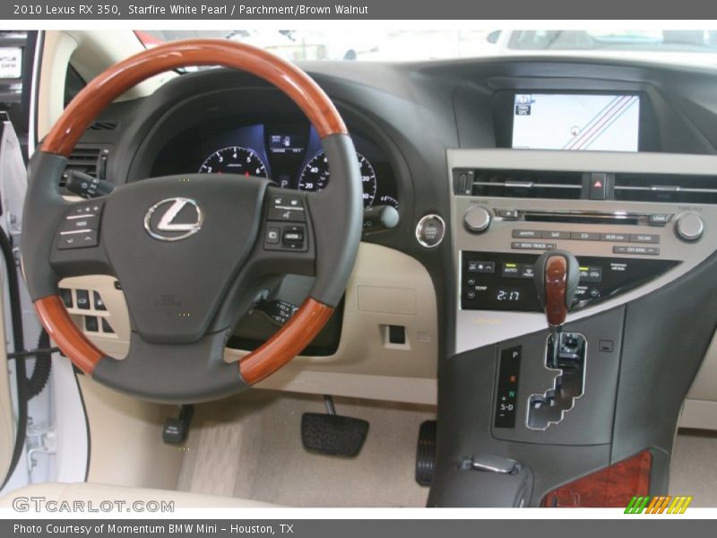 Starfire White Pearl / Parchment/Brown Walnut 2010 Lexus RX 350