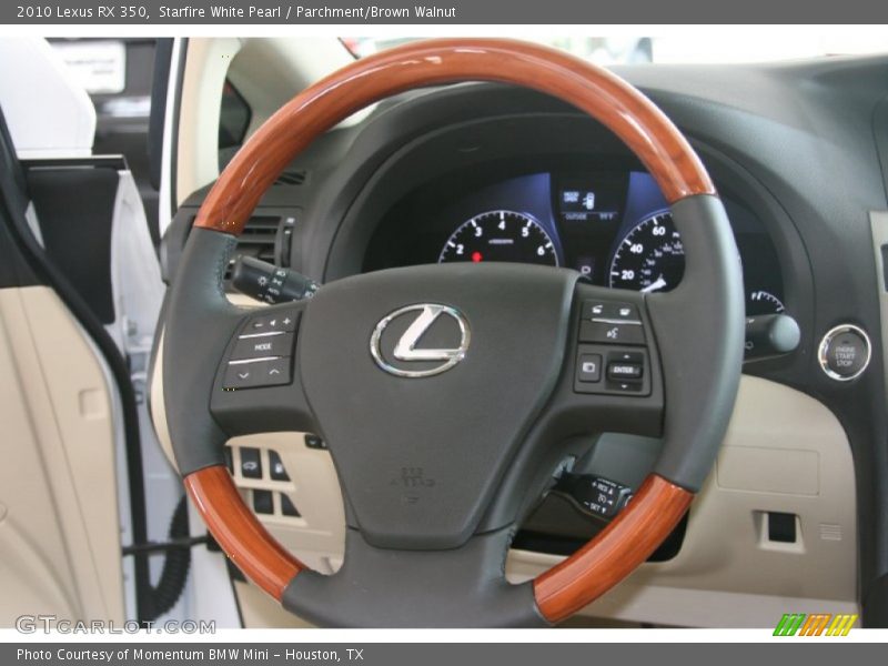 Starfire White Pearl / Parchment/Brown Walnut 2010 Lexus RX 350