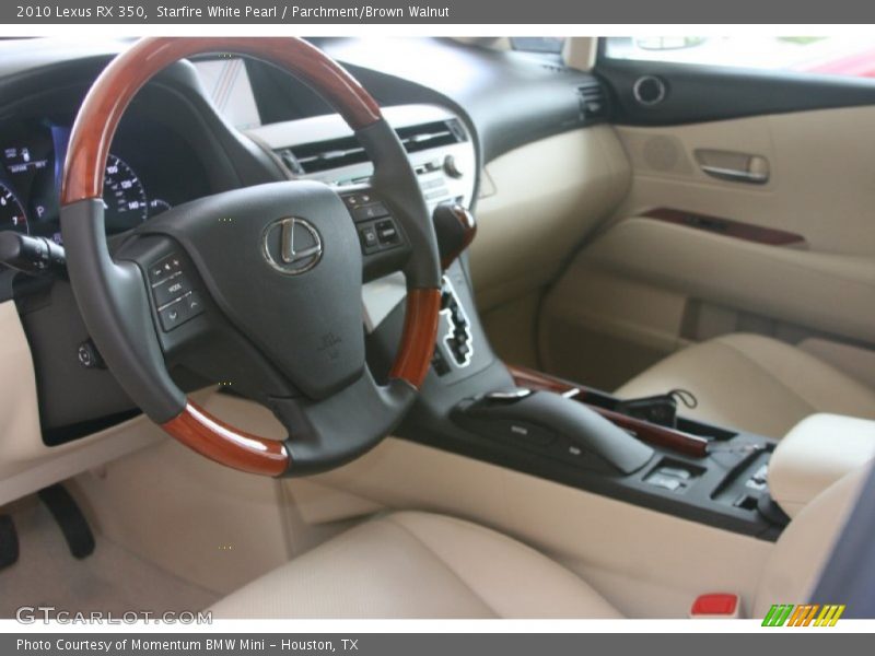 Starfire White Pearl / Parchment/Brown Walnut 2010 Lexus RX 350