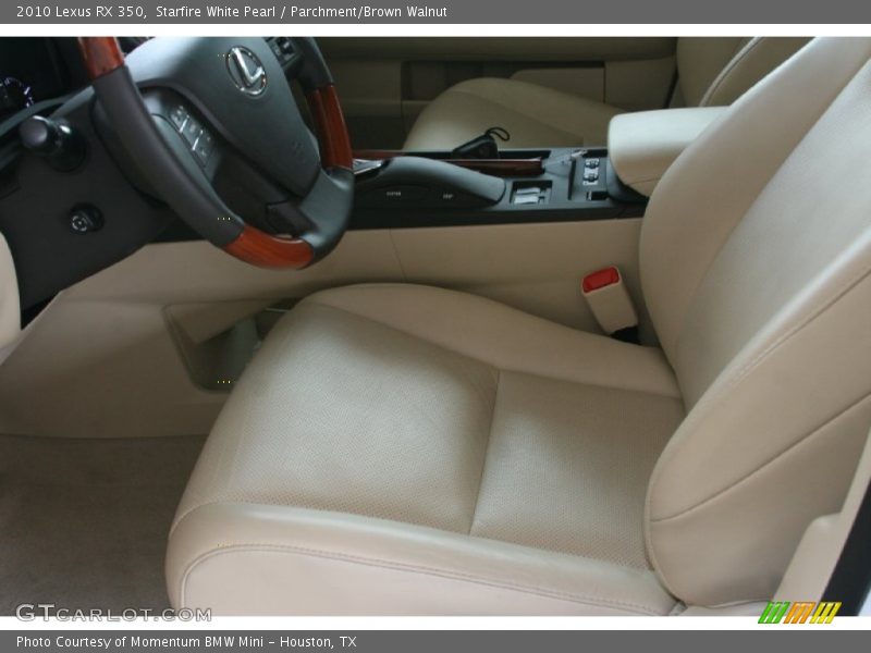 Starfire White Pearl / Parchment/Brown Walnut 2010 Lexus RX 350