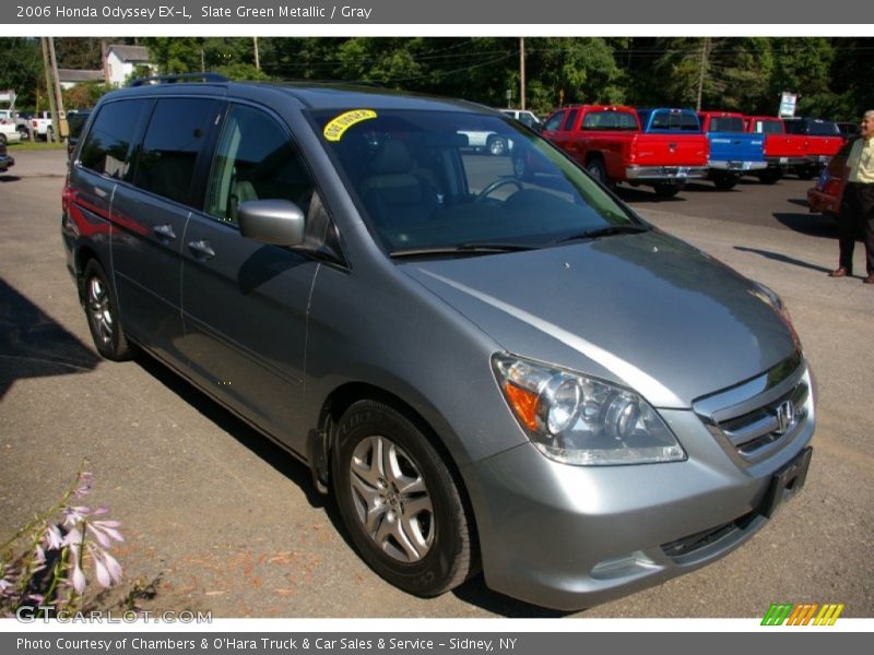 Slate Green Metallic / Gray 2006 Honda Odyssey EX-L