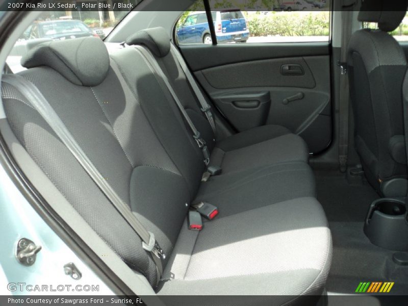 Polar Blue / Black 2007 Kia Rio LX Sedan