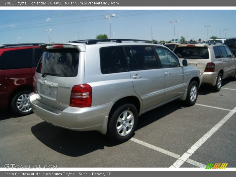 Millennium Silver Metallic / Ivory 2001 Toyota Highlander V6 4WD