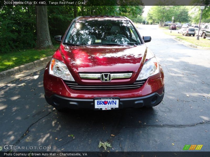 Tango Red Pearl / Gray 2009 Honda CR-V EX 4WD