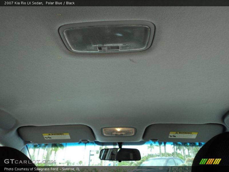 Polar Blue / Black 2007 Kia Rio LX Sedan