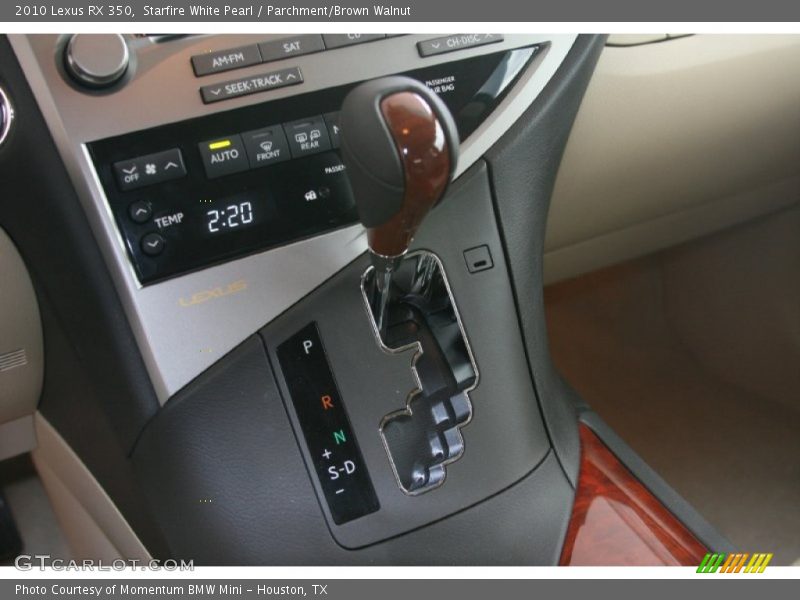Starfire White Pearl / Parchment/Brown Walnut 2010 Lexus RX 350
