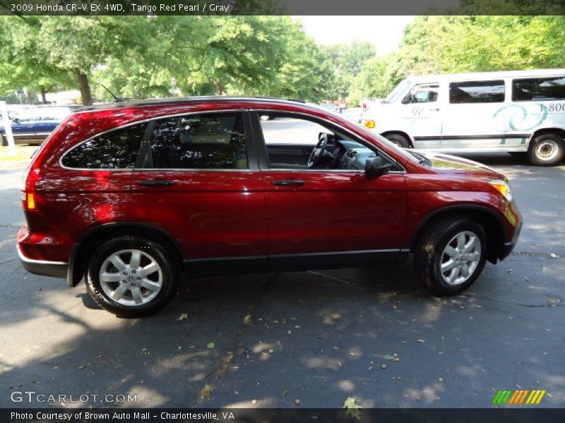 Tango Red Pearl / Gray 2009 Honda CR-V EX 4WD