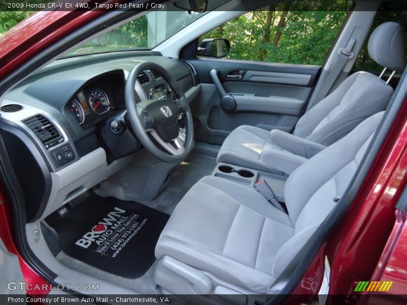 Tango Red Pearl / Gray 2009 Honda CR-V EX 4WD