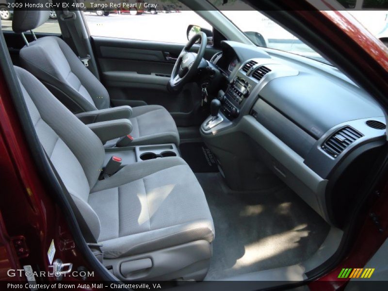 Tango Red Pearl / Gray 2009 Honda CR-V EX 4WD