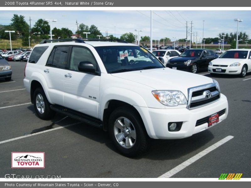 Natural White / Stone Gray 2008 Toyota 4Runner SR5 4x4