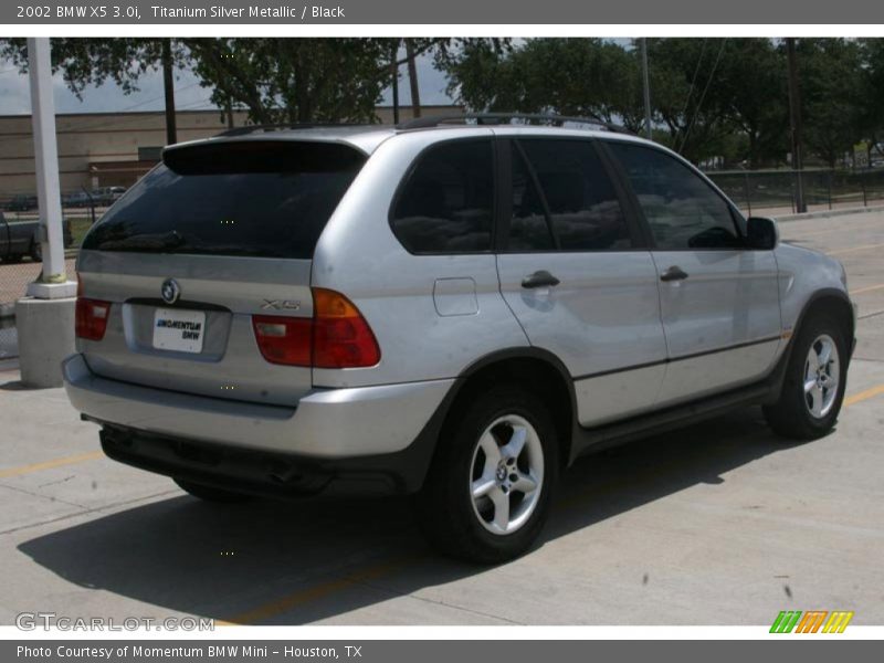 Titanium Silver Metallic / Black 2002 BMW X5 3.0i