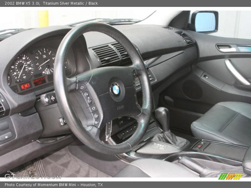 Titanium Silver Metallic / Black 2002 BMW X5 3.0i