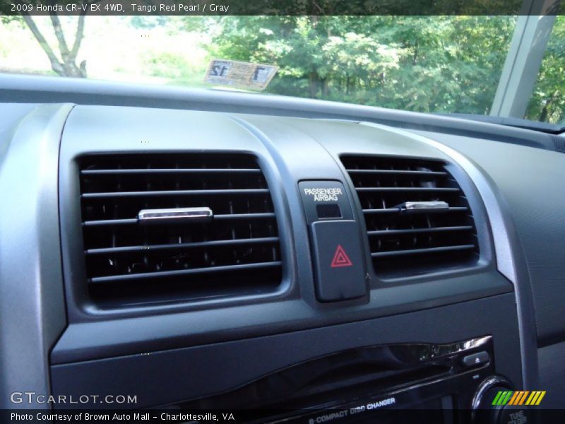 Tango Red Pearl / Gray 2009 Honda CR-V EX 4WD