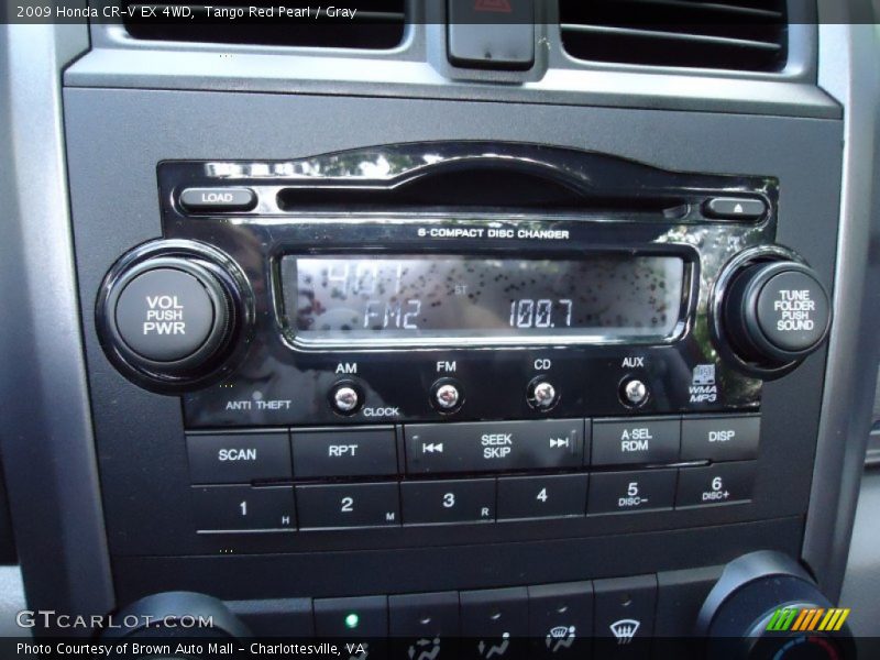 Tango Red Pearl / Gray 2009 Honda CR-V EX 4WD