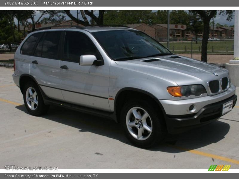 Titanium Silver Metallic / Black 2002 BMW X5 3.0i