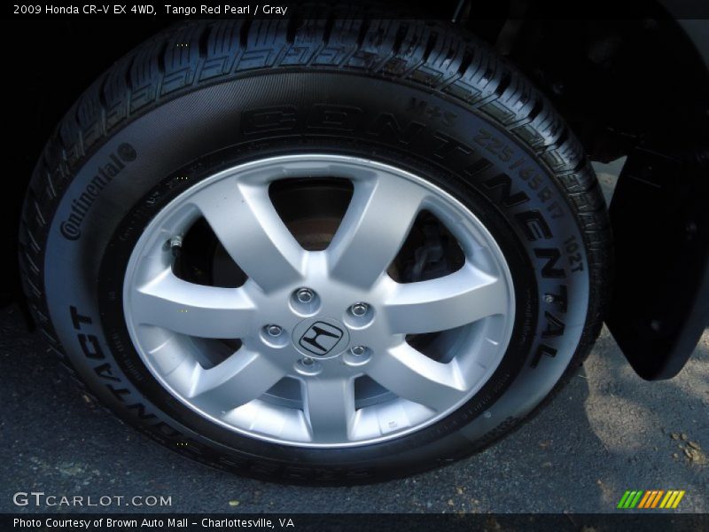 Tango Red Pearl / Gray 2009 Honda CR-V EX 4WD
