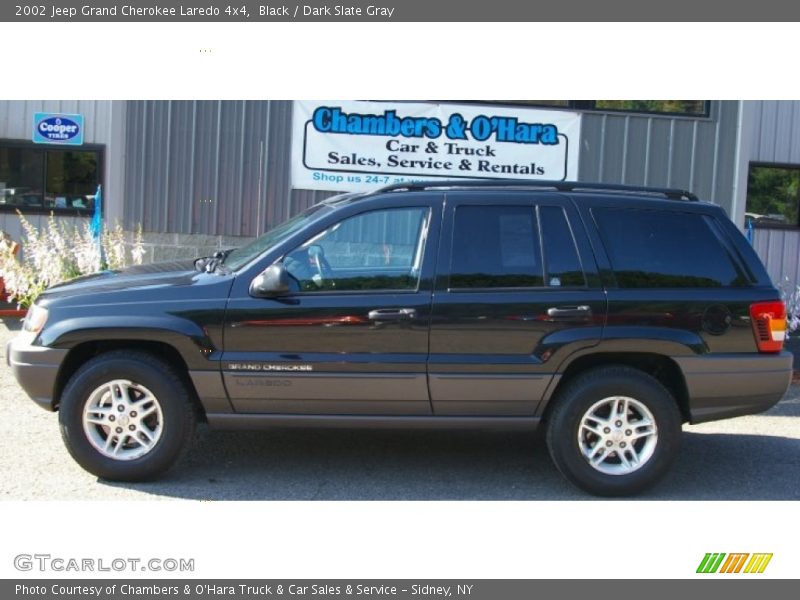 Black / Dark Slate Gray 2002 Jeep Grand Cherokee Laredo 4x4