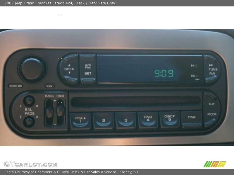 Black / Dark Slate Gray 2002 Jeep Grand Cherokee Laredo 4x4