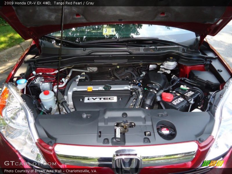 Tango Red Pearl / Gray 2009 Honda CR-V EX 4WD