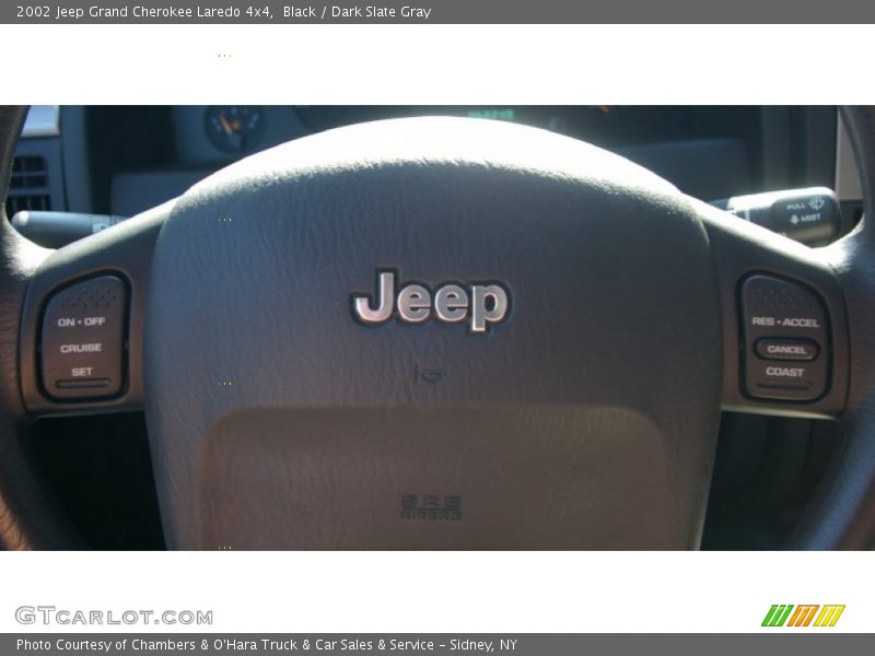 Black / Dark Slate Gray 2002 Jeep Grand Cherokee Laredo 4x4