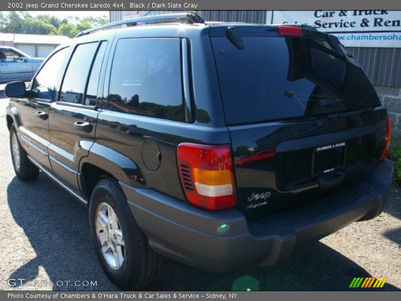 Black / Dark Slate Gray 2002 Jeep Grand Cherokee Laredo 4x4