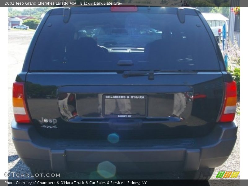 Black / Dark Slate Gray 2002 Jeep Grand Cherokee Laredo 4x4