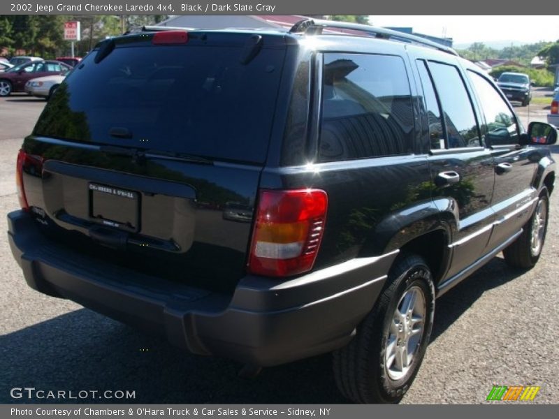 Black / Dark Slate Gray 2002 Jeep Grand Cherokee Laredo 4x4