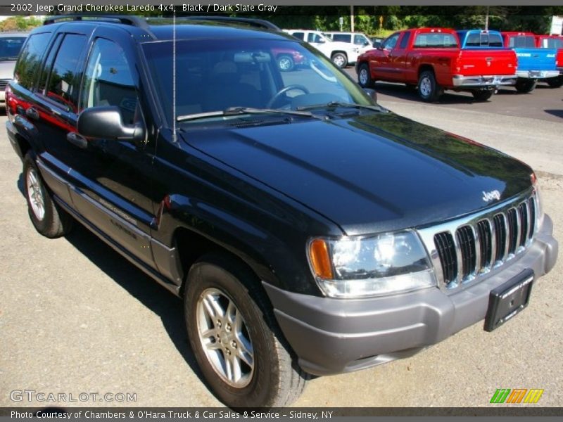Black / Dark Slate Gray 2002 Jeep Grand Cherokee Laredo 4x4