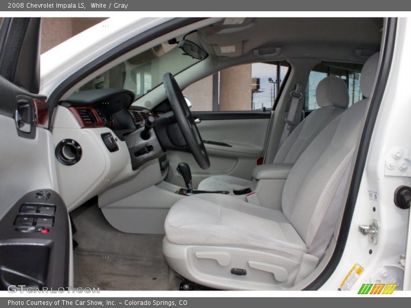 White / Gray 2008 Chevrolet Impala LS