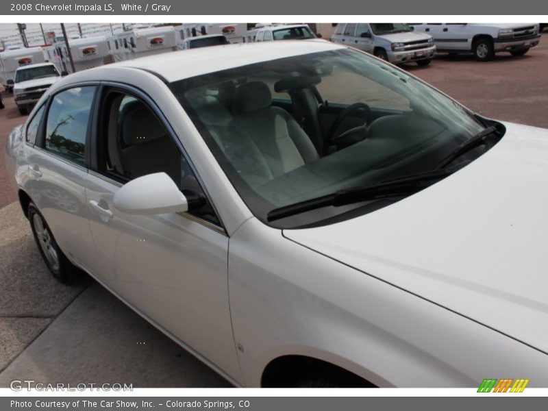 White / Gray 2008 Chevrolet Impala LS