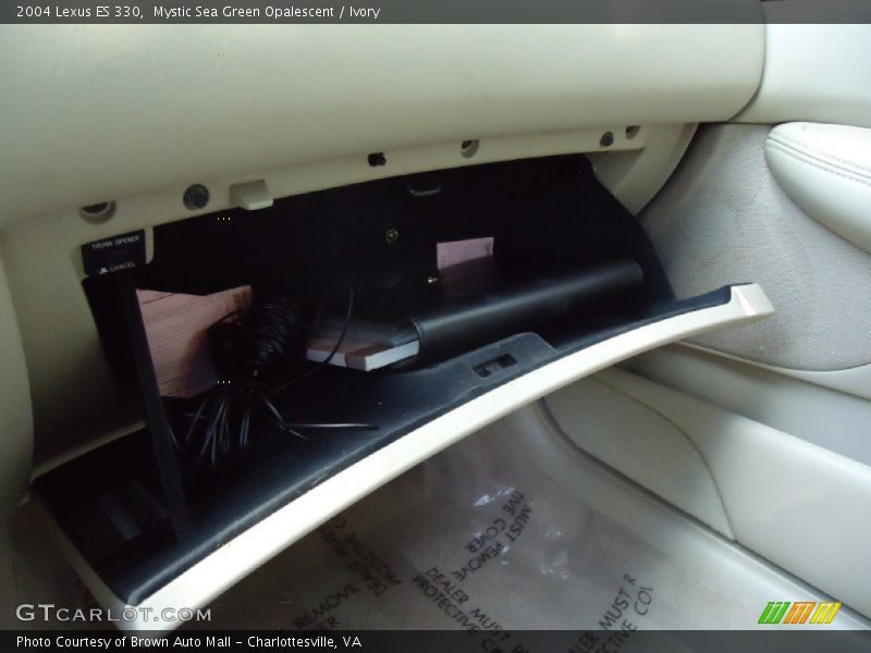 Mystic Sea Green Opalescent / Ivory 2004 Lexus ES 330