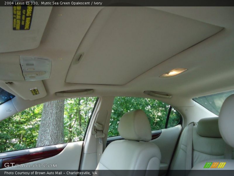 Mystic Sea Green Opalescent / Ivory 2004 Lexus ES 330