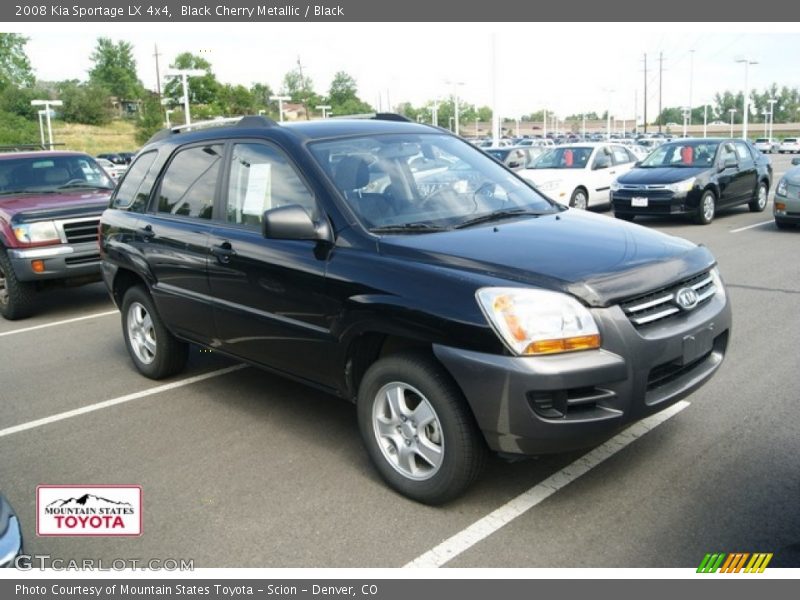 Black Cherry Metallic / Black 2008 Kia Sportage LX 4x4