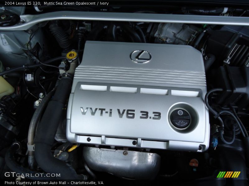 Mystic Sea Green Opalescent / Ivory 2004 Lexus ES 330